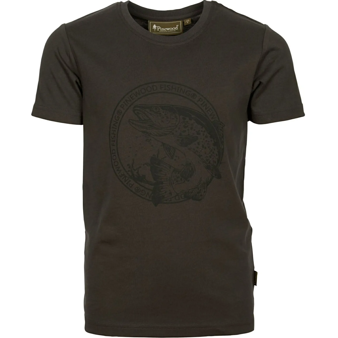Best Pinewood Salmon Fish T-Shirt Kinder (D.Anthracite)