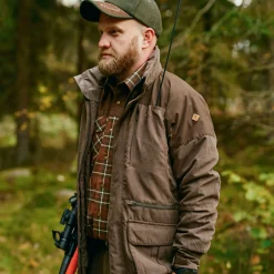 Online Pinewood Småland Hunters Jacket Herren (Suede Brown)