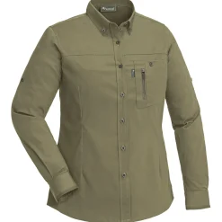 Clearance Pinewood Tiveden TC-Stretch Insectsafe Damenbluse Damen (H.Olive)