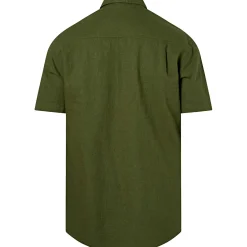 Discount Pinewood Värnamo Hemp Mix S/S Shirt Herren (Pine Green)