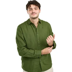 Pinewood Outdoor- & Angelhemden<Värnamo InsectSafe Hemp Mix L/S Shirt Herren (Pine Green)