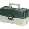 Plano Angelkoffer & Angelboxen ·Angelkoffer<Three-Tray Tackle Box (Green Metallic/Off-White)