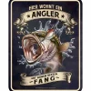Discount Rahmenlos Blechschild (Hier wohnt ein Angler)