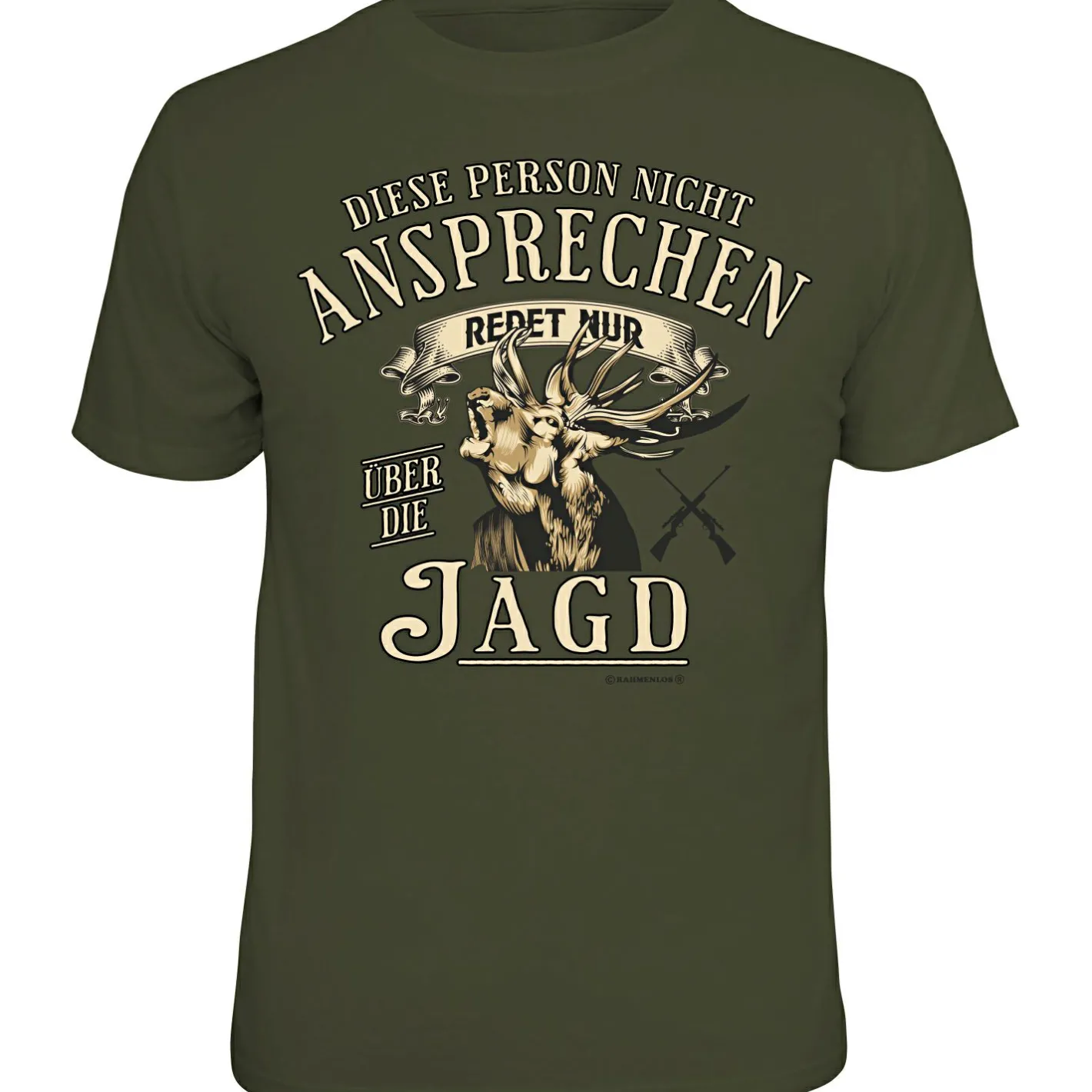Clearance Rahmenlos "Diese Person nicht ansprechen" T-Shirt Unisex (Grün)