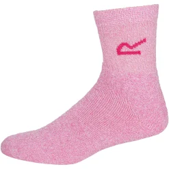 Clearance Regatta 3er-Pack Socken Damen (Bright Blush Marl)