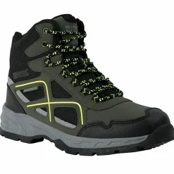 Hot Regatta Vendeavour Boots Herren (Dark Khaki / Lime Punch)