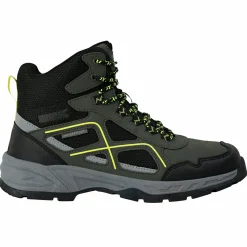 Hot Regatta Vendeavour Boots Herren (Dark Khaki / Lime Punch)