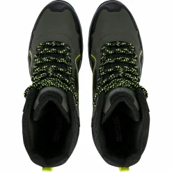 Hot Regatta Vendeavour Boots Herren (Dark Khaki / Lime Punch)