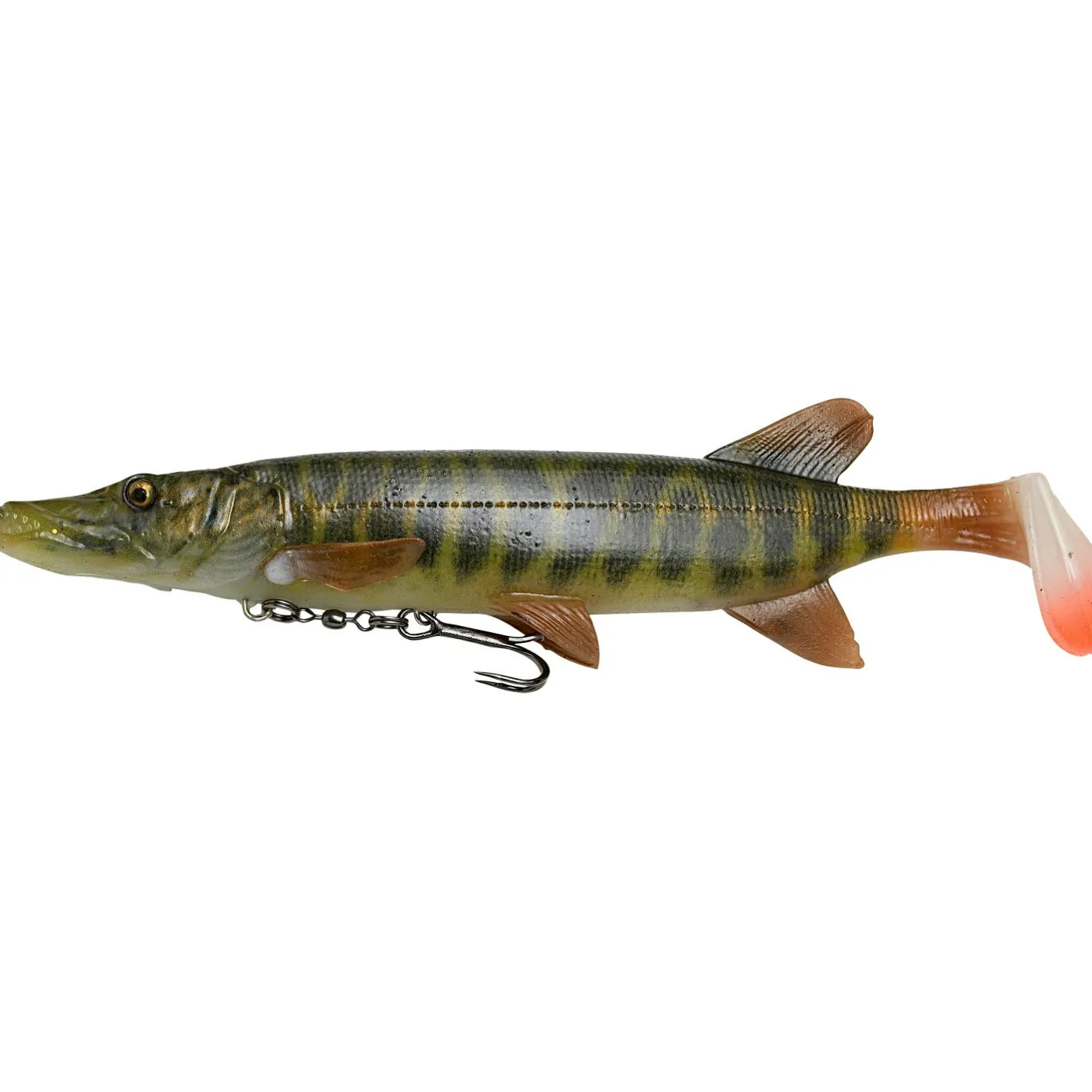 New Savage Gear 4D Pike Shad (Striped Pike)