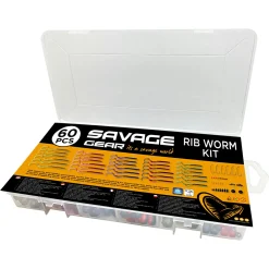 Savage Gear Raubfischangeln Kunstköder|Kunstköder-Sets<Gummiwürmer Set (Rib Worm Kit)