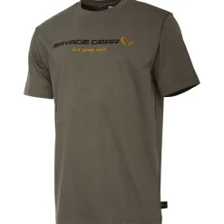 Savage Gear Angelshirts & Angel-Oberteile<SG4 Logo T-Shirt Herren (Loden Green)