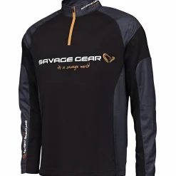 Best Savage Gear Tournament Gear Shirt 1/2 Zip (Black Ink)