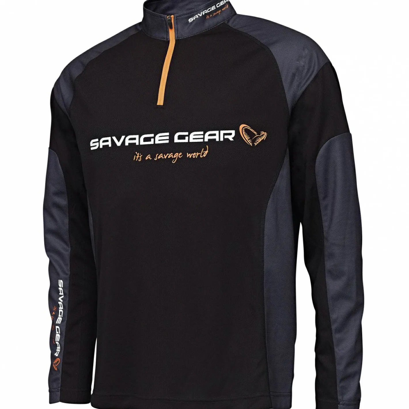 Best Savage Gear Tournament Gear Shirt 1/2 Zip (Black Ink)
