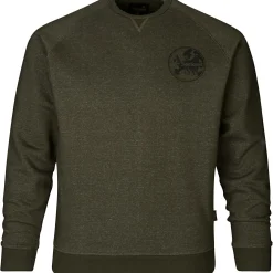 Seeland Outdoor- & Angelhemden<Key Point Sweatshirt Herren (Pine Green Melange)