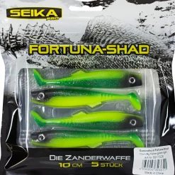 Seika Pro Gummiköder ·Gummifische & Shads<Fortuna Shad (Green Light)
