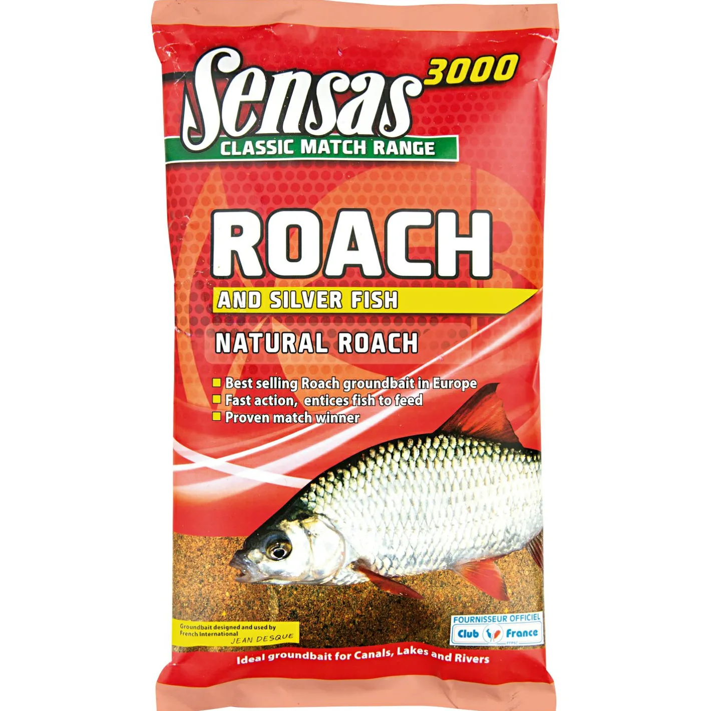 Sensas Friedfischfutter|Friedfischangeln-Zubehör<3000 Grundfutter Roach (Natural Roach)