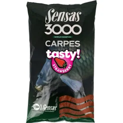 Sensas Friedfischfutter|Friedfischangeln-Zubehör<Grundfutter Carp Tasty (strawberry)