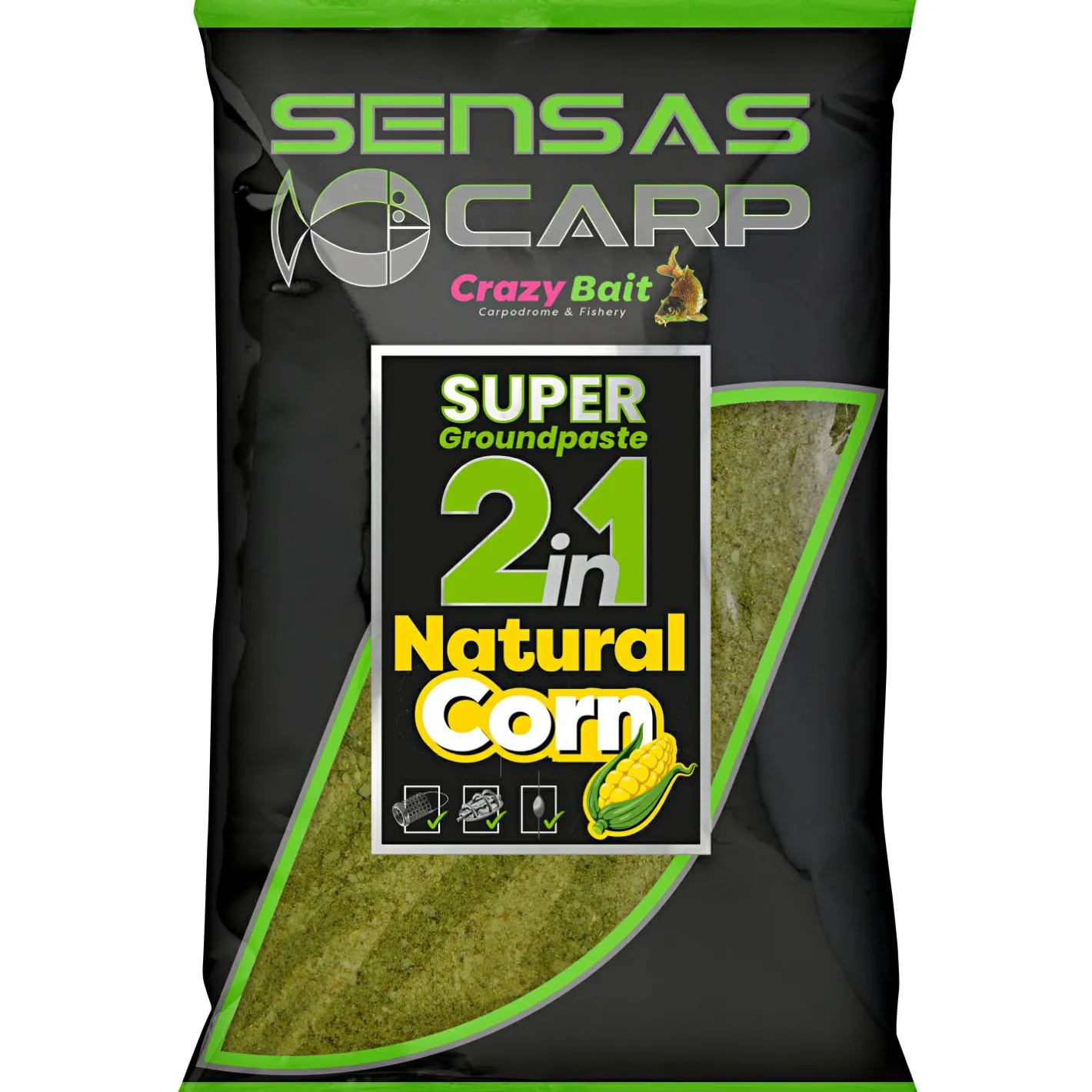 Sensas Forellenangeln-Zubehör|Forellenfutter & Forellenteige<Super Köderpaste 2 in 1 (Natural Corn)