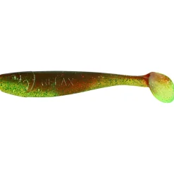 ShadXperts Gummiköder ·Gummifische & Shads|Raubfischangeln Kunstköder<Shad King 4" (Grün/Motoroil/Glitter)