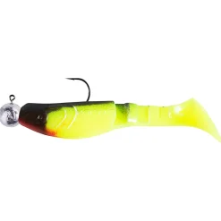 ShadXperts Gummiköder ·Fertig Montierte Gummifische<Shad Kopyto-Classic 3"/4" (Fluogelb/Schwarz)