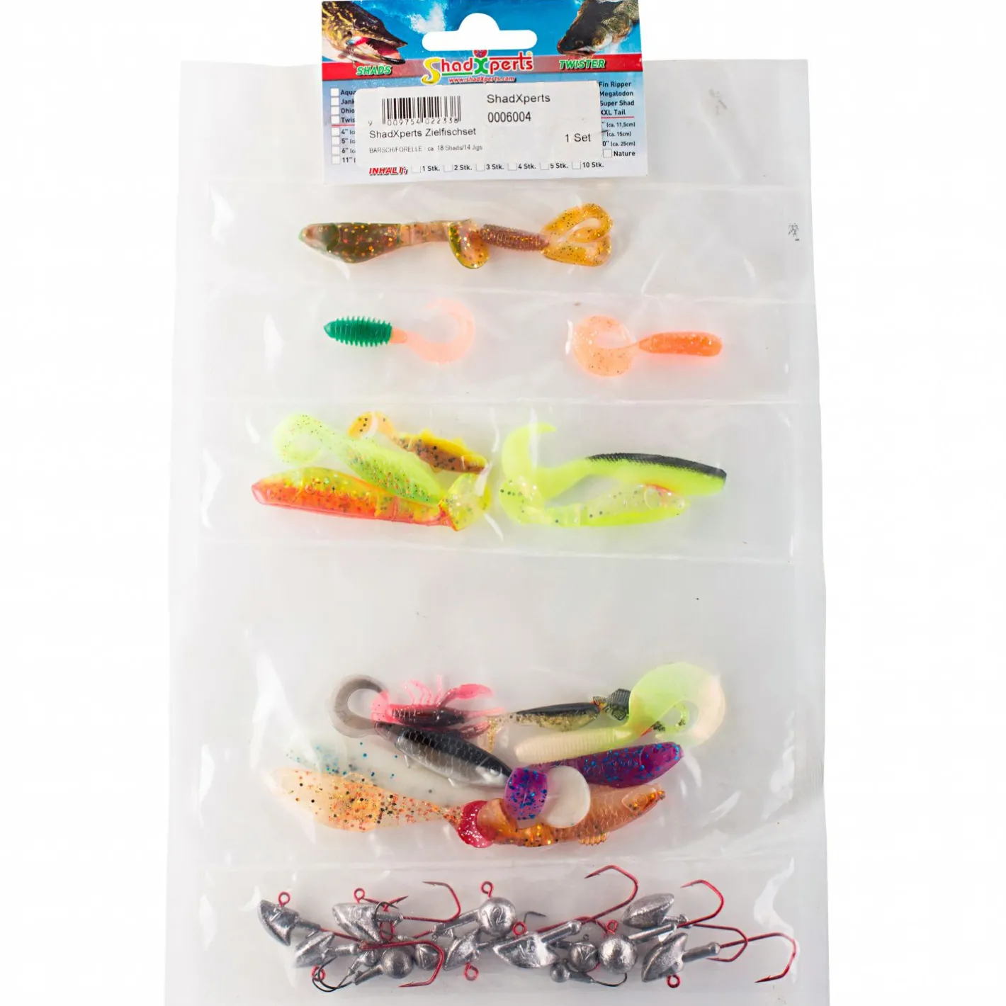 Clearance ShadXperts Softbait Barsch/Forelle Set