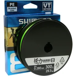 Shimano Geflochtene Schnüre<Angelschnur Kairiki SX 8 (hellgrün, 300 m)