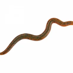 Shirasu Raubfischangeln Kunstköder<Wiggle Worm (Green Pumpkin Amber Red)