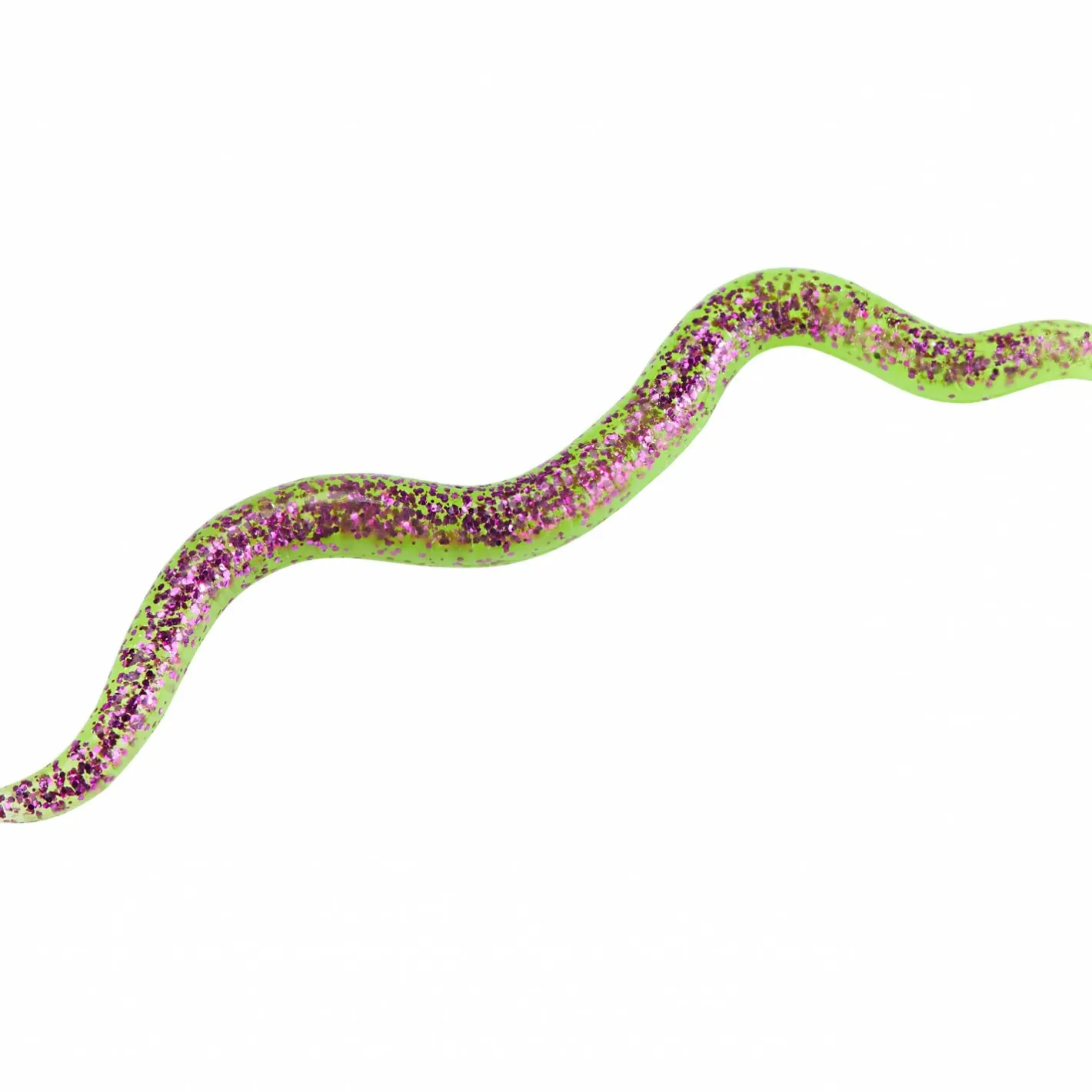 Sale Shirasu Wiggle Worm (Purple Chartreuse)