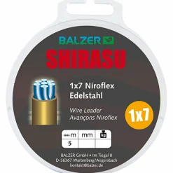 Best Shirasu 1x7 Stahlvorfach (Unbeschichtet)