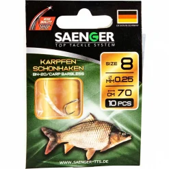 Online Su00e4nger Sänger Zielfisch-Haken, gebunden (Karpfen Schonhaken BN-2)