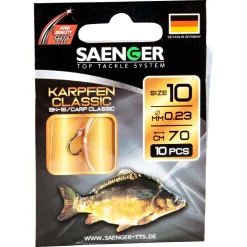 Su00e4nger Angelhaken|Karpfenangeln-Zubehör<Sänger Zielfisch-Haken, gebunden (Karpfen Classic BN-16)