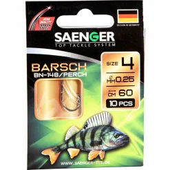 Hot Su00e4nger Sänger Zielfisch-Haken, gebunden (Barsch BN-148)