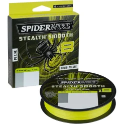 Spiderwire Geflochtene Schnüre<Angelschnur Stealth Smooth 8 (Hi-Vis yellow, 300 m)
