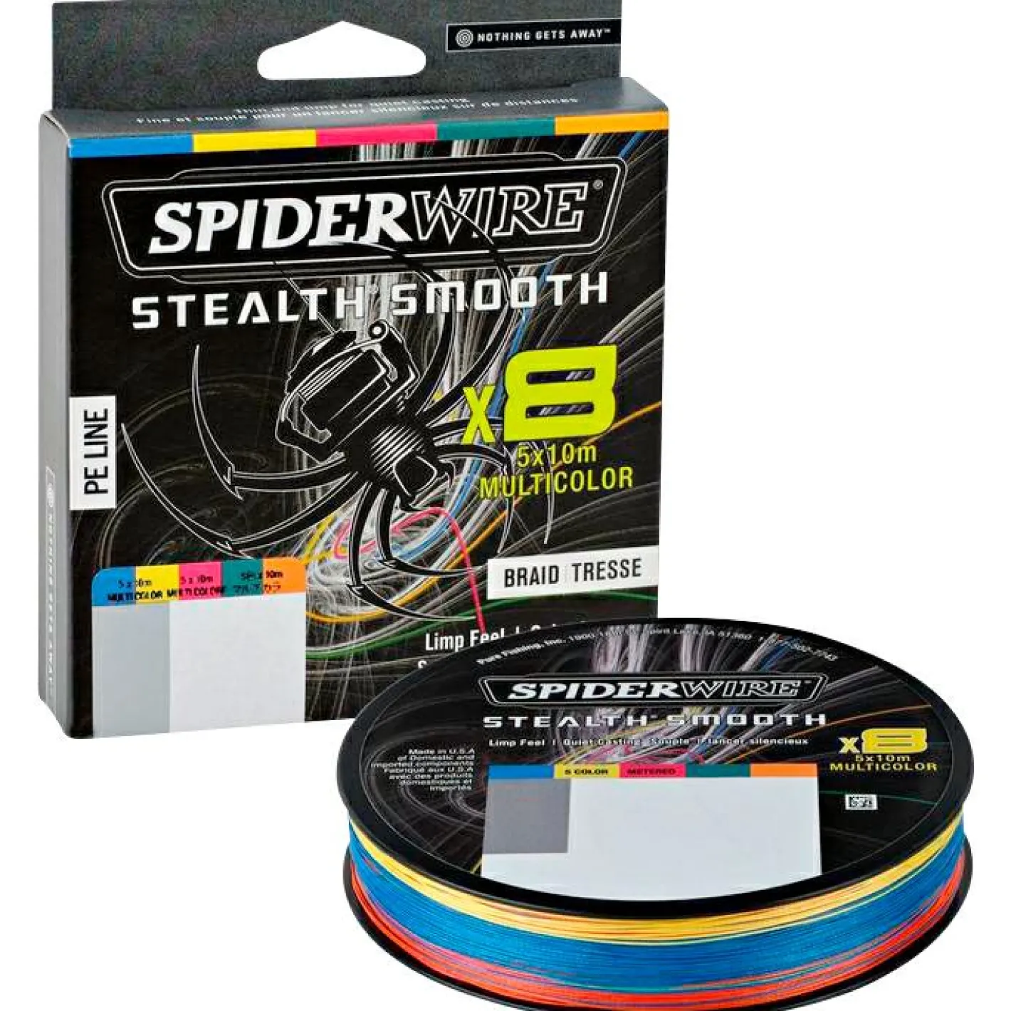Spiderwire Geflochtene Schnüre<Stealth Smooth 8 (Multicolour, 300 m)