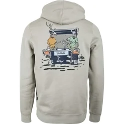 Spika Angelpullover & -Strickjacken<Bone Collector Hoodie Herren (Dune Green)