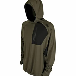 Spika Angelpullover & -Strickjacken<Microfleece Hoodie Herren (Olive Summit)
