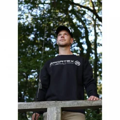 Best Sportex Crew Neck Shirt Herren (Black)