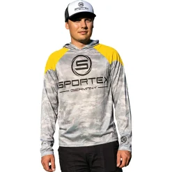 Hot Sportex UPF-50 Shirt Herren (Yellow/Grey)