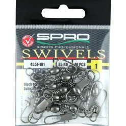 Spro Angelwirbel & Snaps<Barrel Swivel mit Interlock Snap