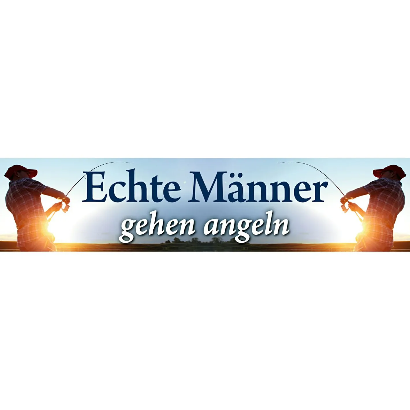 Clearance Strassenschild (Echte Männer gehen angeln)