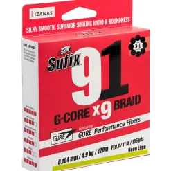 Sale Sufix Geflechtschnur 91 Braid (Lo-Vis Green, 150 m)