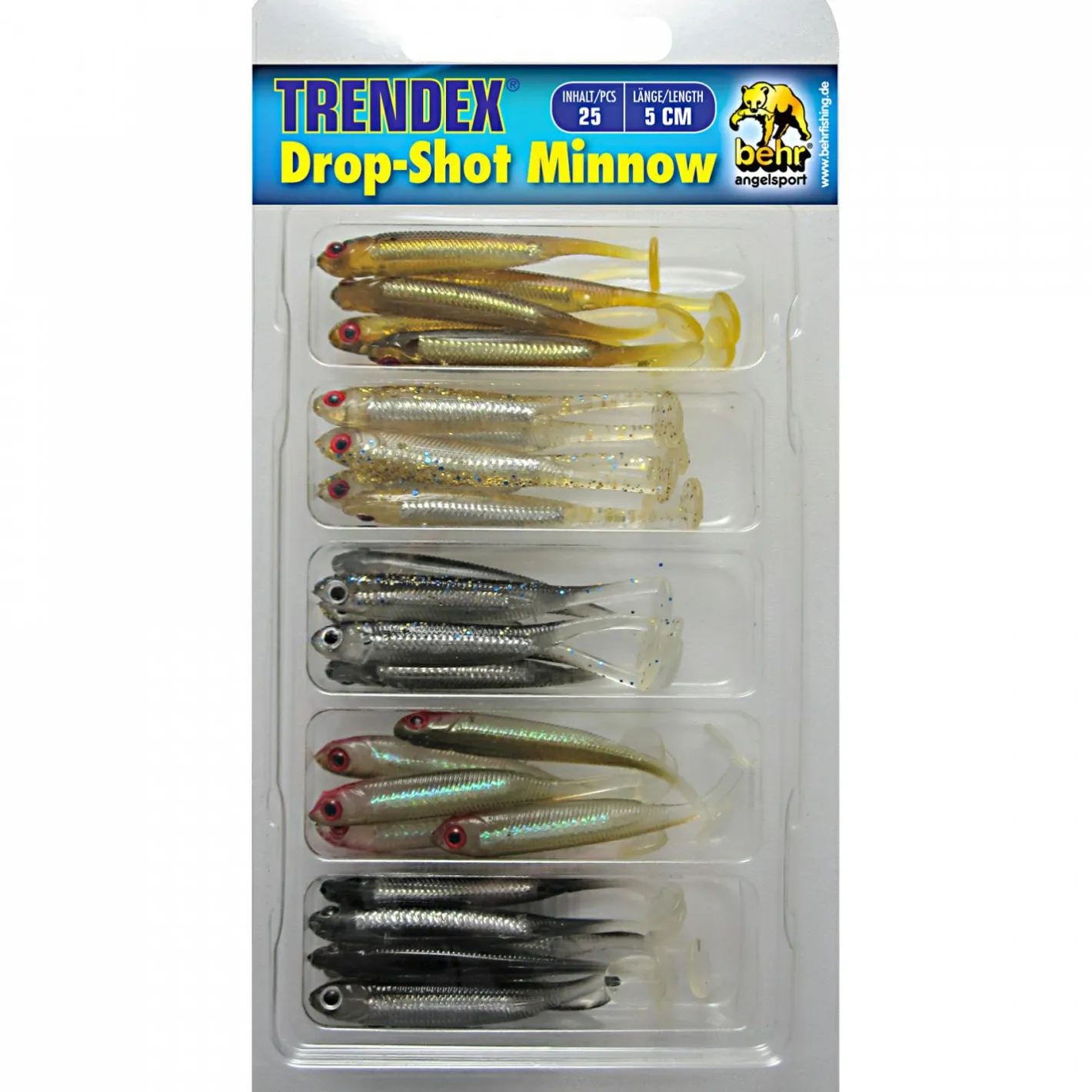 Trendex Kunstköder-Sets|Gummiköder ·Gummifische & Shads<Softbait Drop-Shot Minnow (Sortiment S)