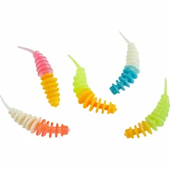 New Trout Attack Aromatisierte Forellen-Würmer (Mix 3, Fisch)