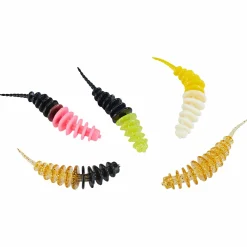 Trout Attack Forellen-Kunstköder<Aromatisierte Forellen-Würmer (Mix 1, Knoblauch)