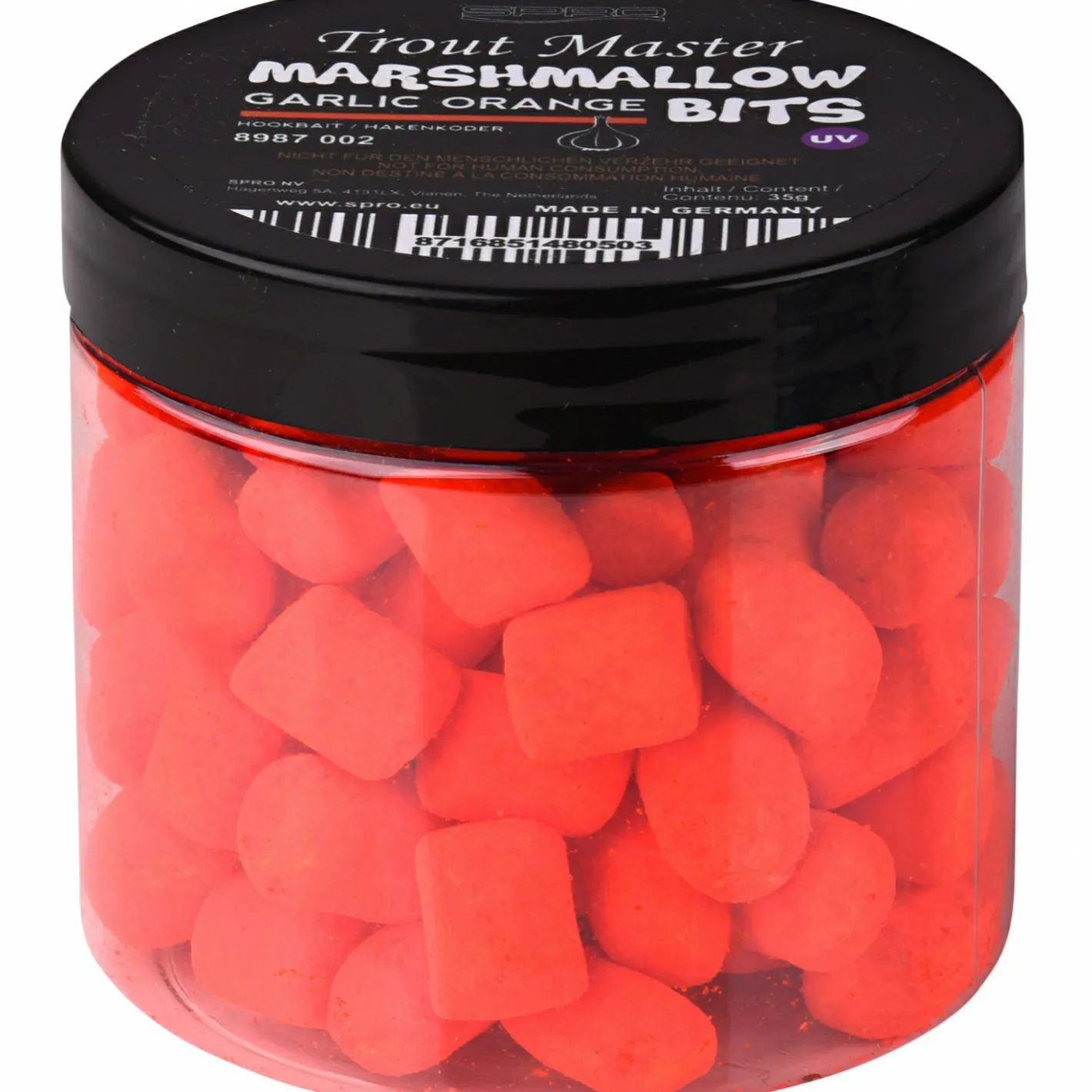 TroutMaster Angellockstoffe & Boilie-Flavours<Marshmallow Bits (Orange Garlic)