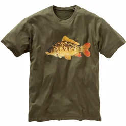 Kinder-Bekleidung<T-Shirt "Spiegelkarpfen" Kinder (Oliv)