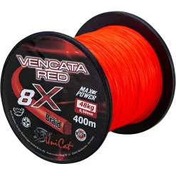 Uni Cat Wallerschnüre|Wallerschnüre<Wallerschnur Vencata Red 8X Braid (400 m)