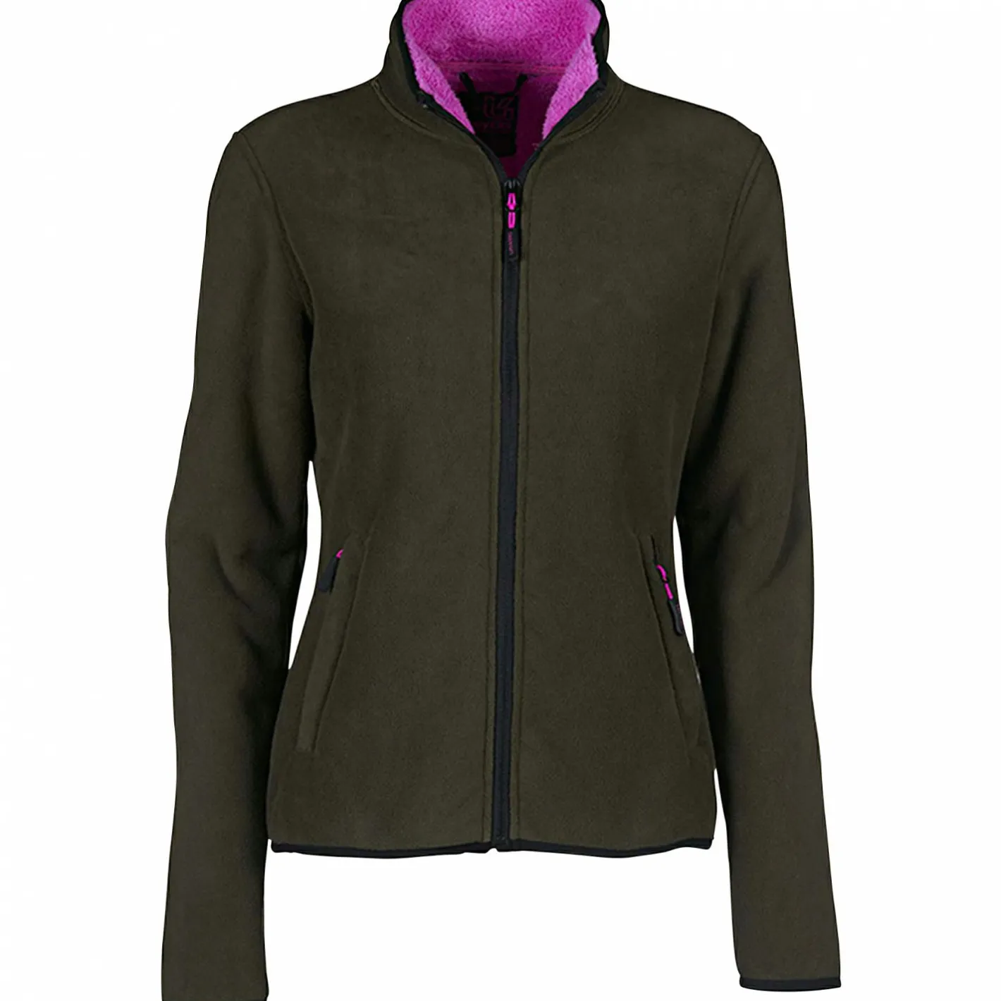 Univers Damen Angeljacken & -Westen<Dubbed Fleece Hunting Jacket Damen (Oliv/Pink)