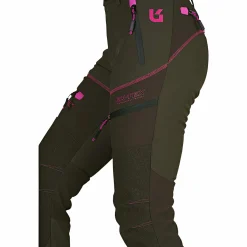 Univers Damen Angelhosen<San Gottardo U-Tex Hunting Trousers Damen (Oliv/Pink)