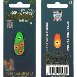 Westin Blinker<Kunstköder Bulldog Inline (Green Orange Clown)